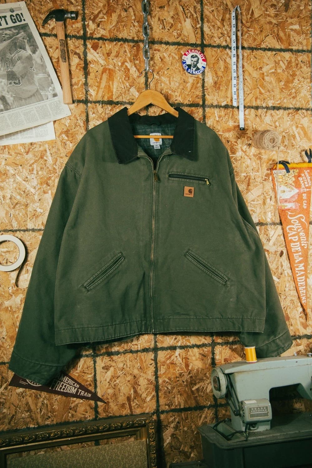 칼하트 j97 디트로이트 자켓 아미그린 상품이미지3