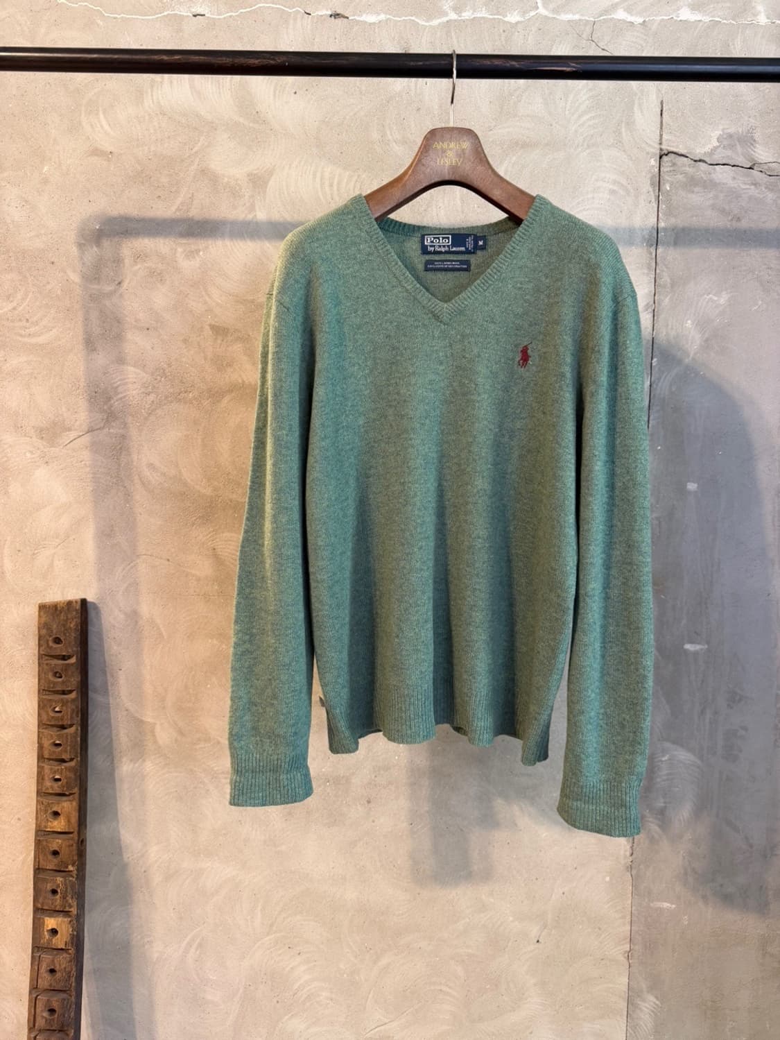폴로 랄프로렌 브이넥 램스울 니트 100 상품이미지10