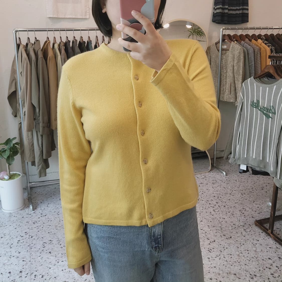 Vivid Cashmere 캐시미어100 가디건 상품이미지10