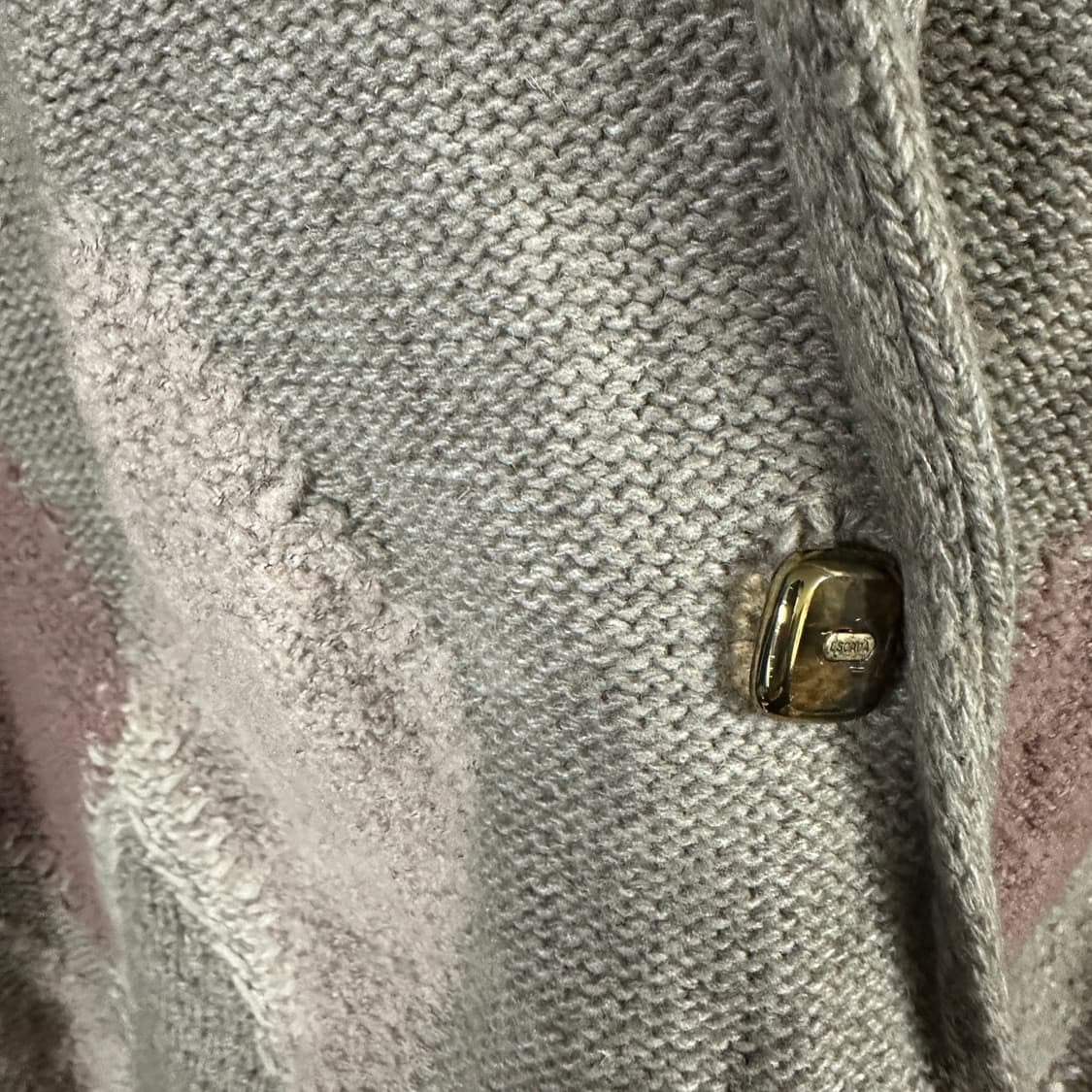 에스카다 아가일패턴 롱 가디건 상품이미지3