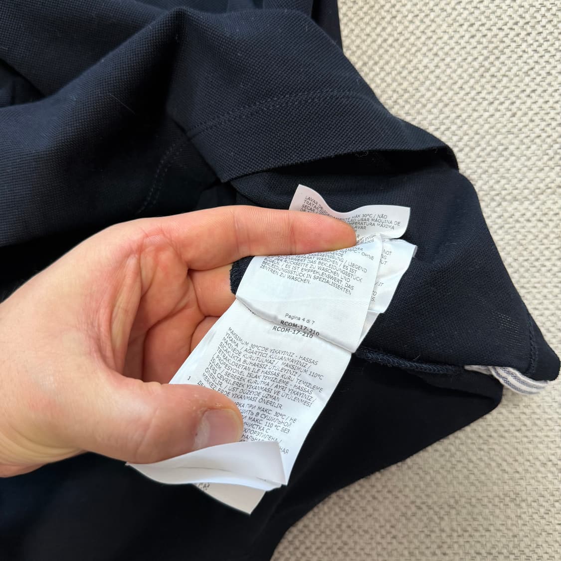 몽클레어 감마블루 삼색 폴로 반팔티 상품이미지6