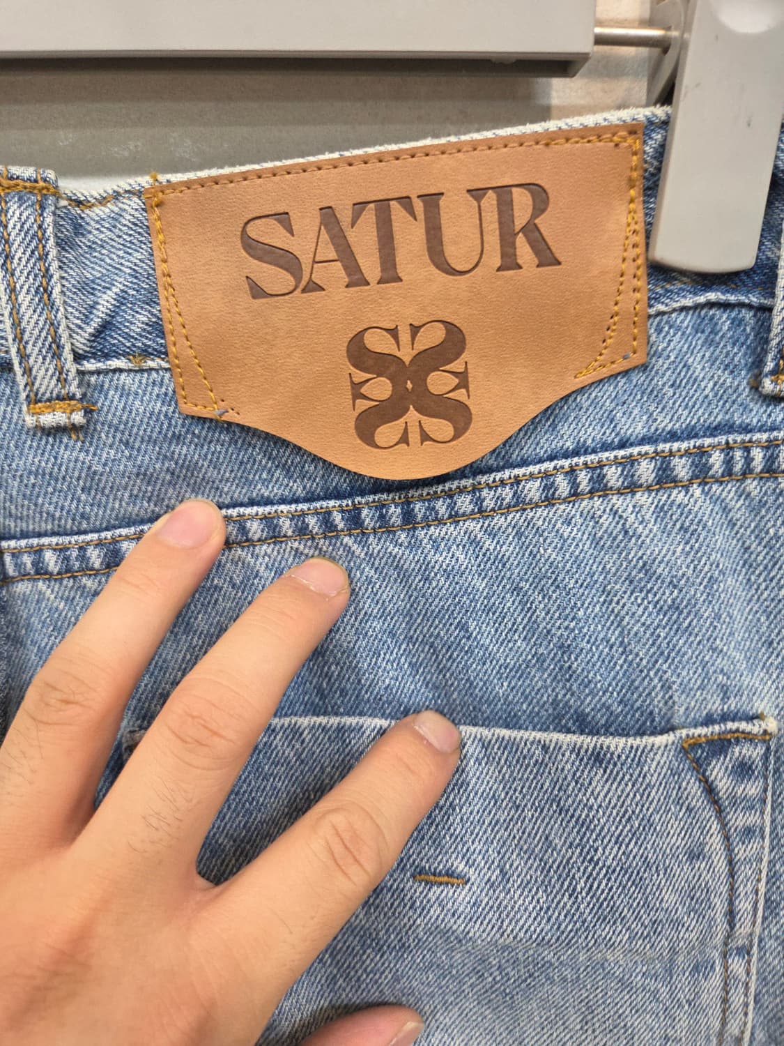 세터 워시드 와이드 워싱 데님팬츠 대략 30 상품이미지3