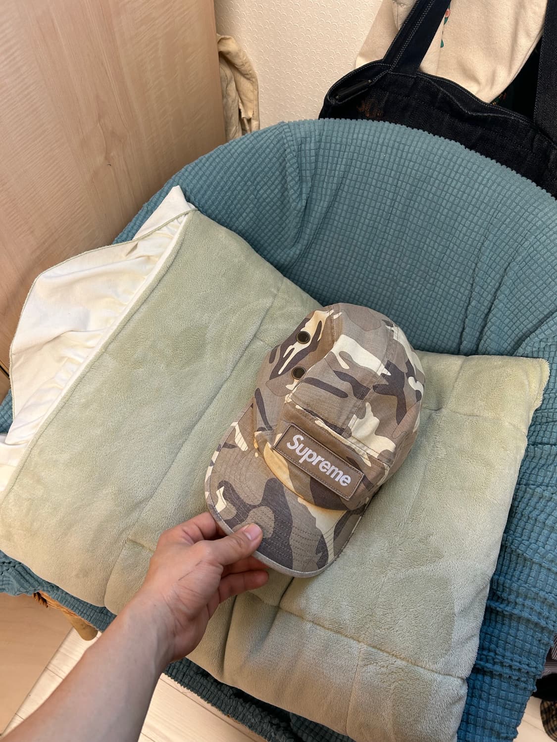 슈프림 카모 캠프캡 상품이미지4