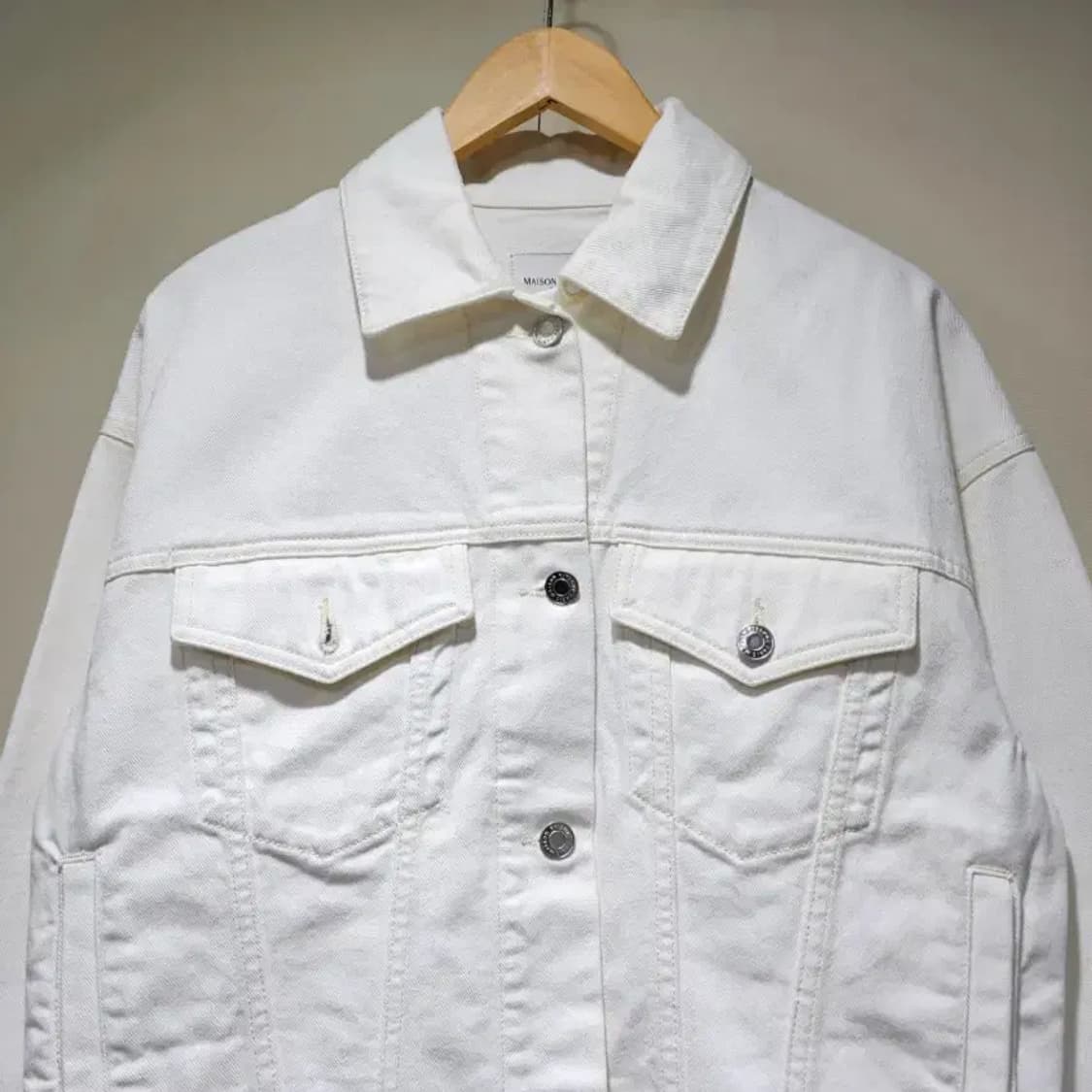 메종키츠네 화이트 데님 자켓~55 상품이미지3