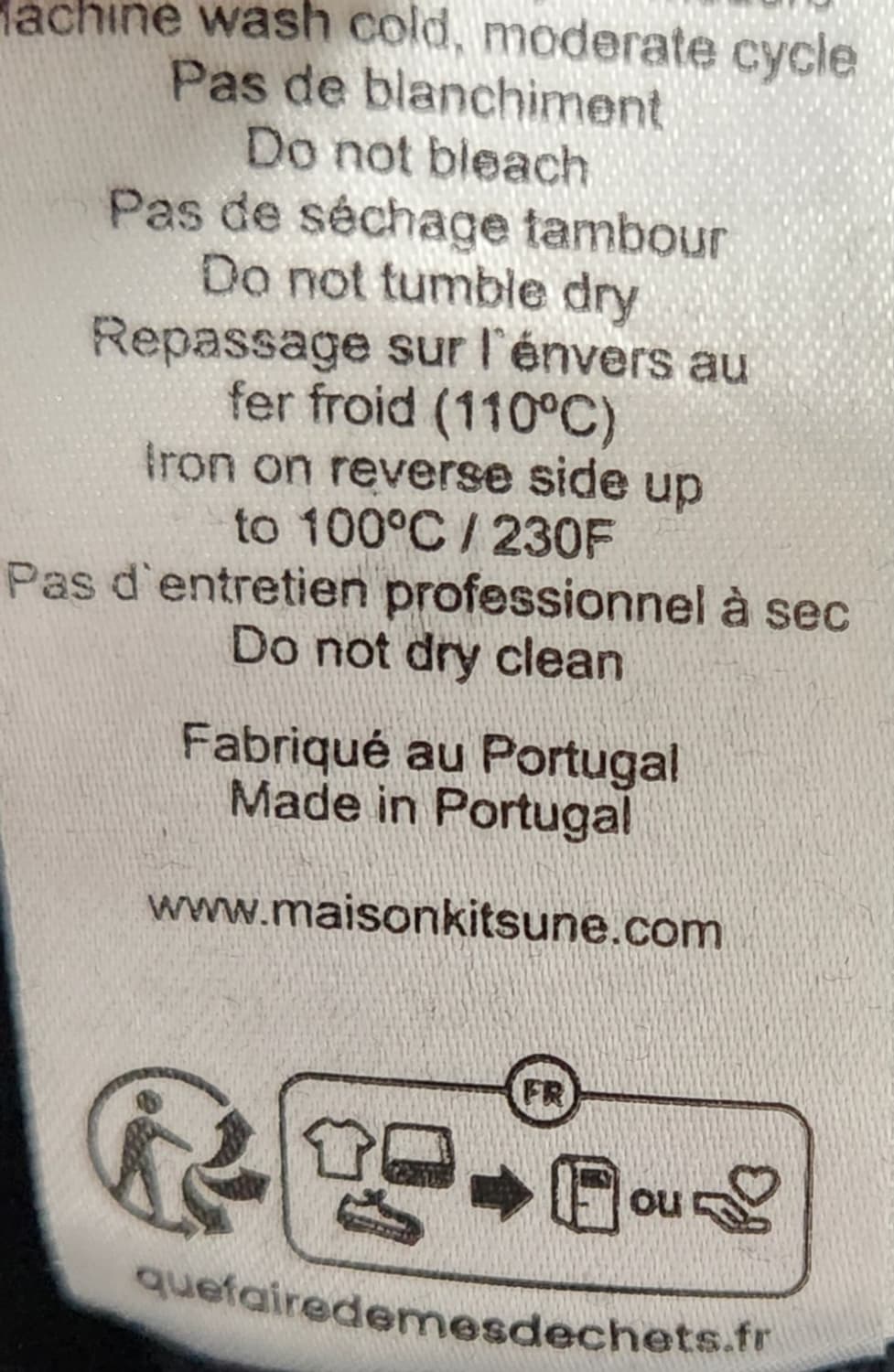 메종키츠네 폭스 패치 블랙 맨투맨 XL 상품이미지5