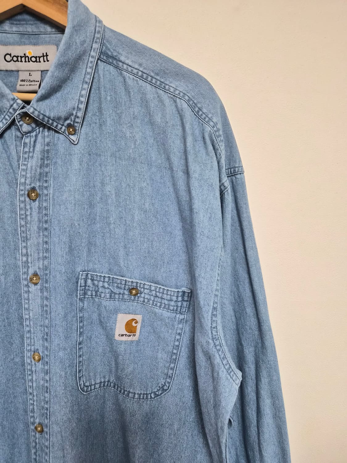 칼하트Carhartt 데님 셔츠 L사이즈 - S266 상품이미지3