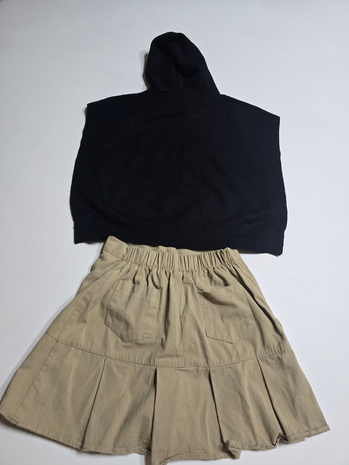 후드조끼니트 + L-TOP 치마바지 세트 일괄55~66 상품이미지2