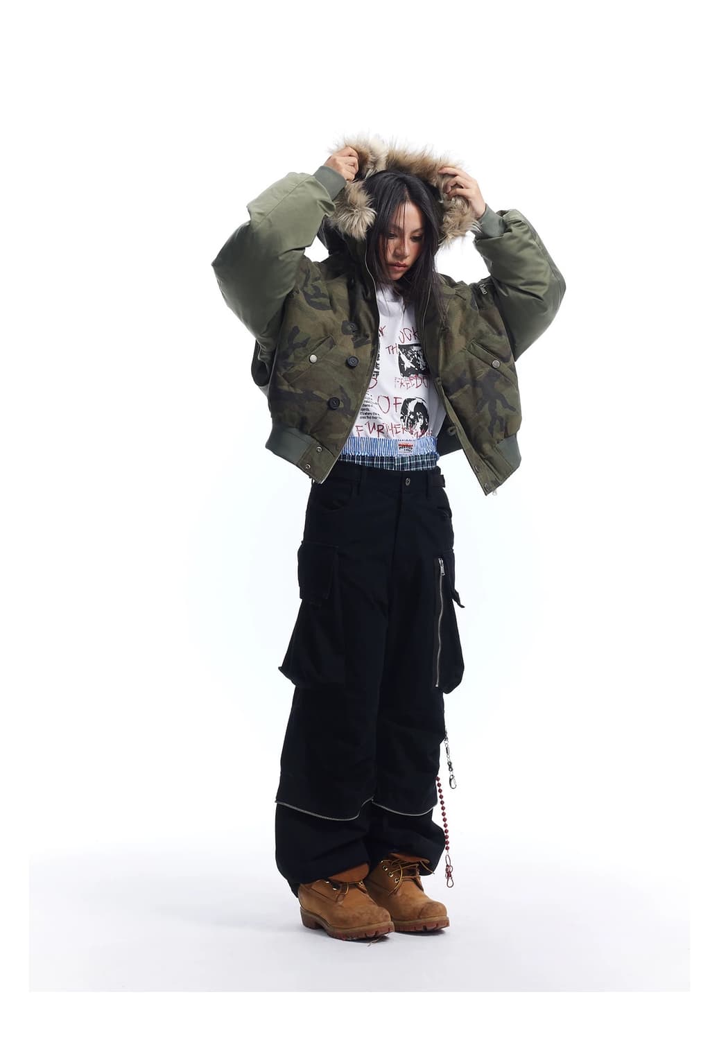Wolfstar Camo Fur Bomber 상품이미지6