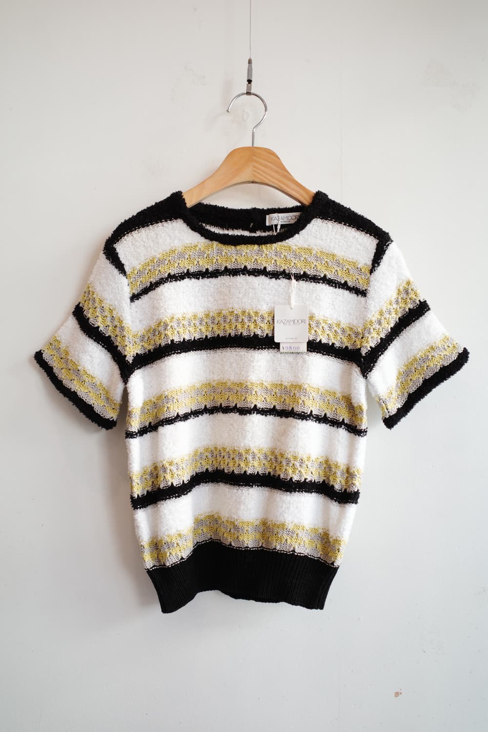 KAZAMIDORI 패턴 니트 탑  상품이미지1