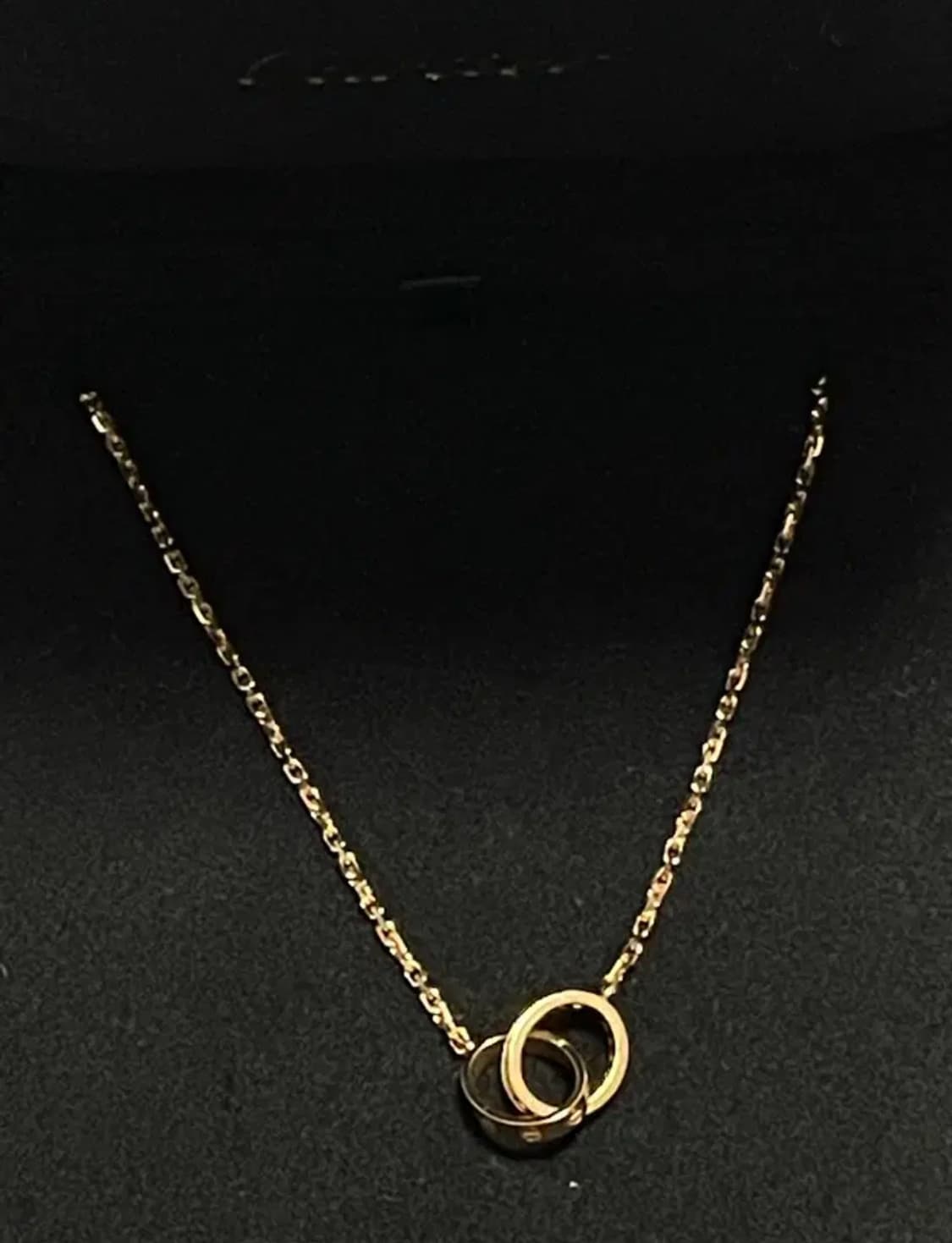 까르띠에 러브 핑크골드 세미파베 목걸이 네크리스 펜던트 로즈 상품이미지3