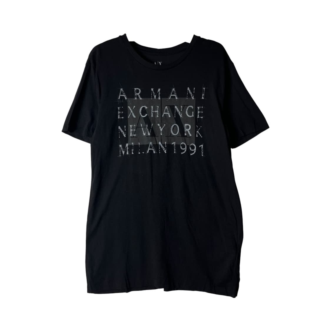 [ARMANI EXCHANGE] 아르마니 익스체인지 레터링 반팔티셔츠 상품이미지1