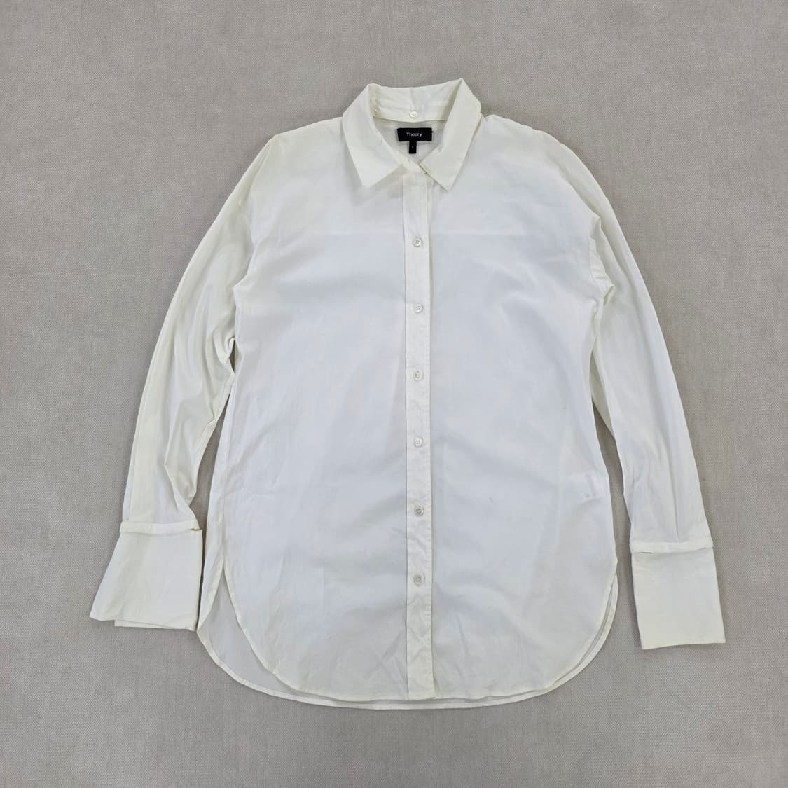 [S] 띠어리 화이트 코튼 셔츠 남방 0220J 상품이미지1