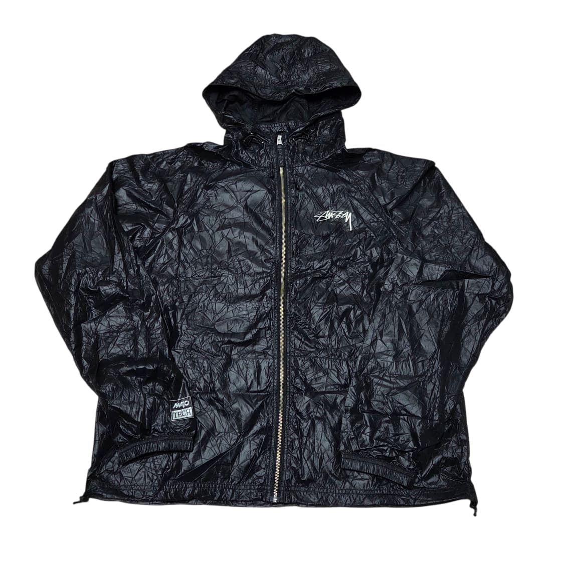 [XL] 스투시 링클 나일론 비치쉘 자켓 블랙 상품이미지6