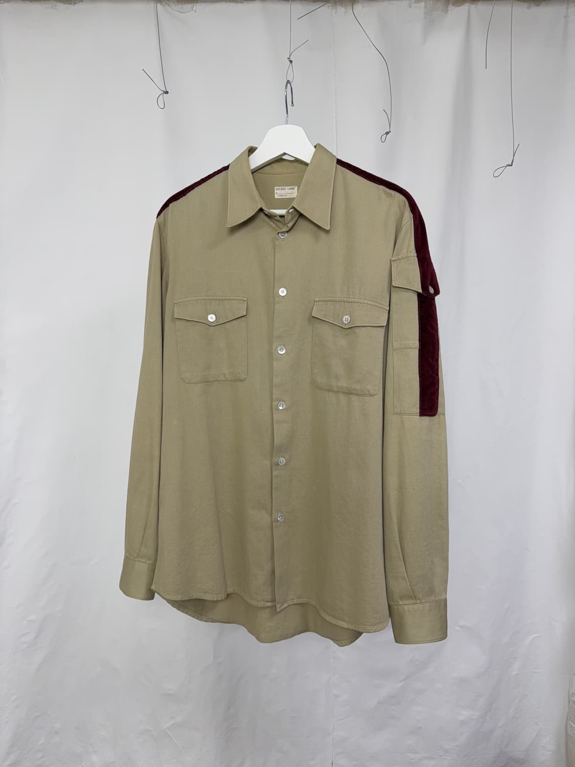 Helmut lang 1997 velvet line shirt 상품이미지3