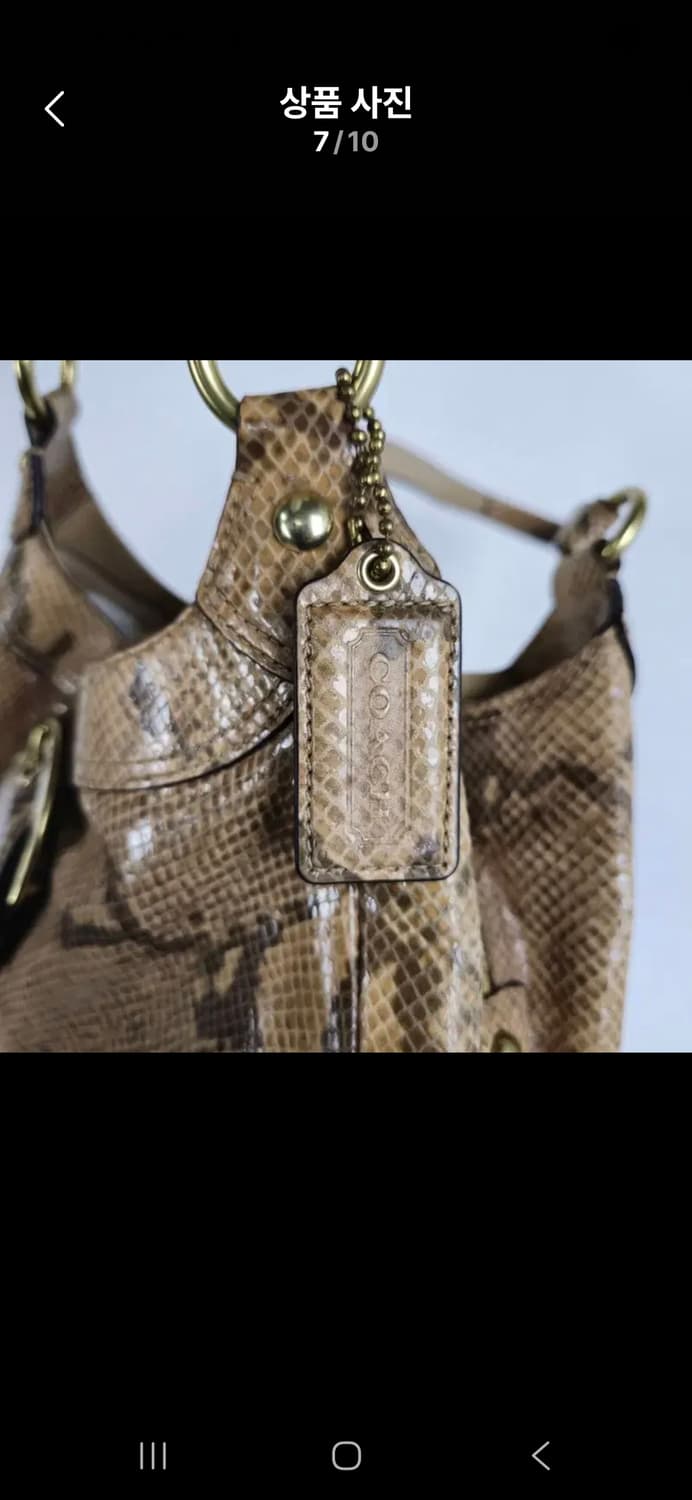 코치 파이톤 호보백 상품이미지4