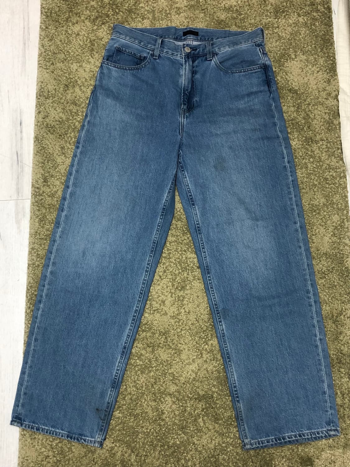 유니클로 와이드스트레이트진 64 BLUE 상품이미지1