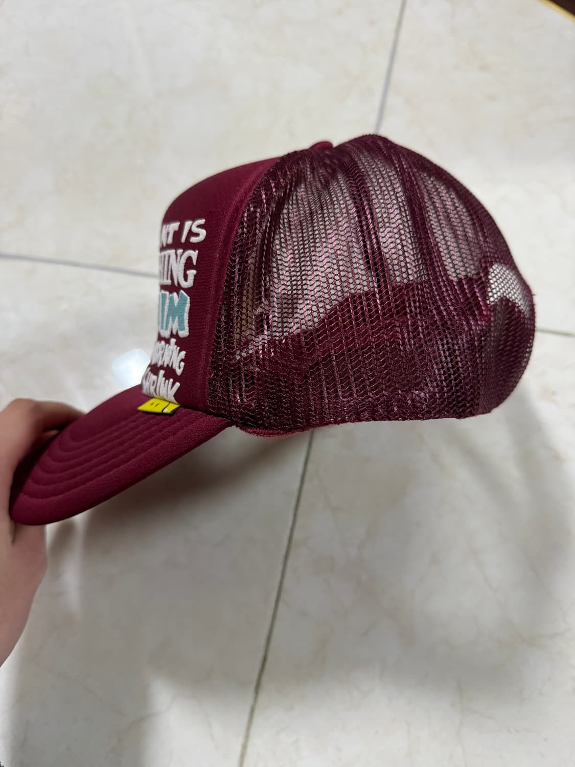 캐피탈 트러커캡 버건디 상품이미지4