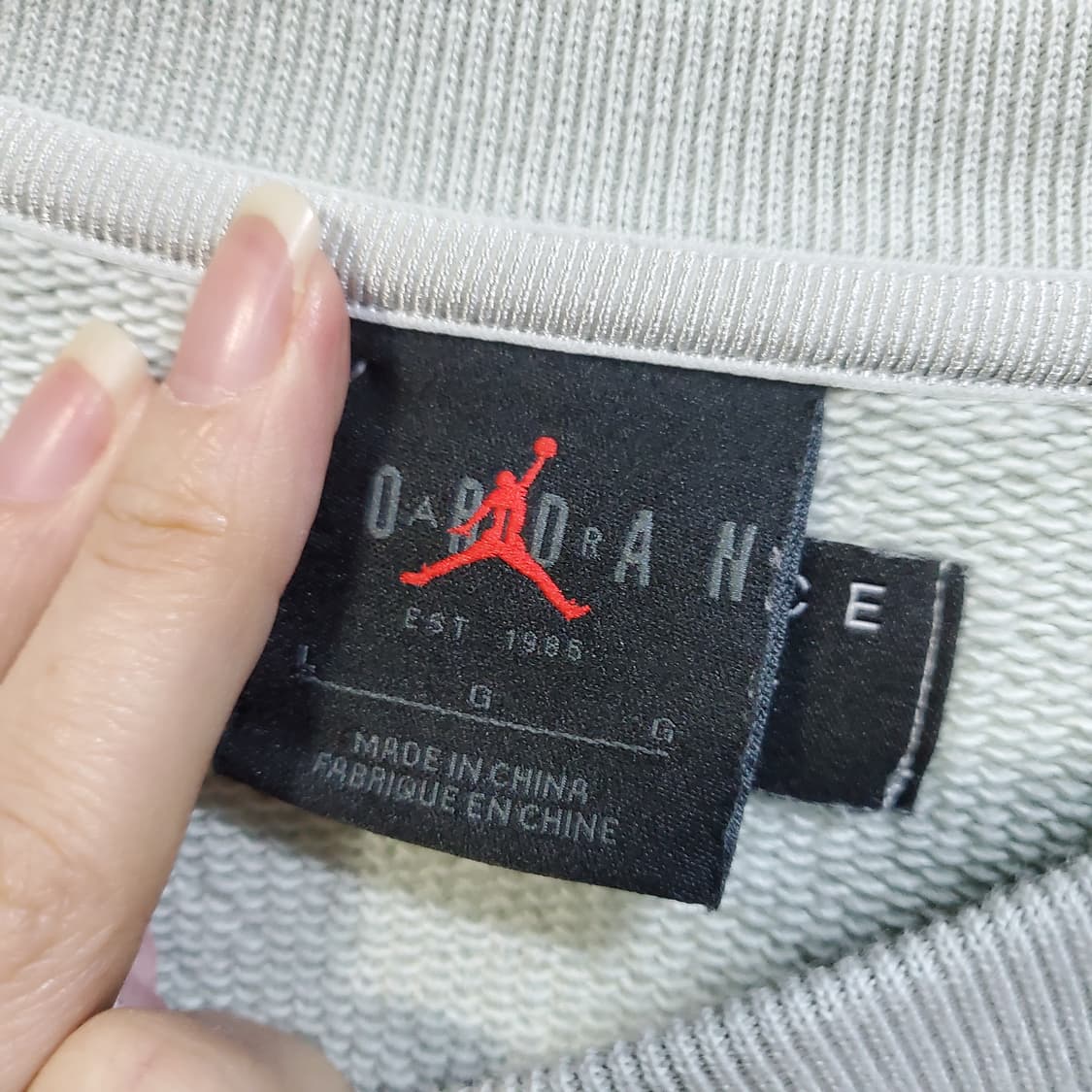 조던 AIR JORDAN 하늘색 맨투맨 티셔츠  상품이미지3