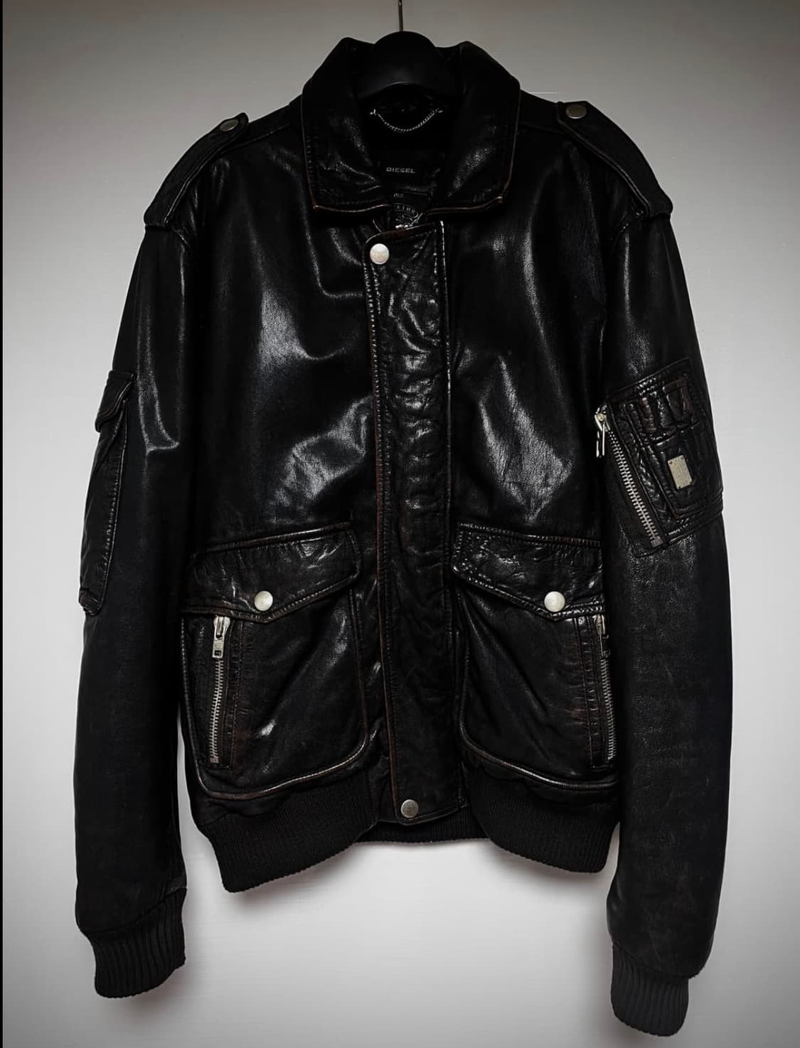 디젤 램스킨 레더 봄버 [특가 할인] 상품이미지9