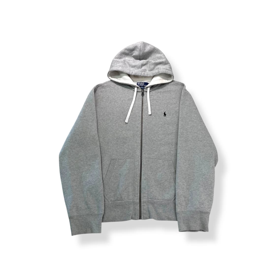 105 폴로 랄프로렌 와플 그레이 후드집업 상품이미지1
