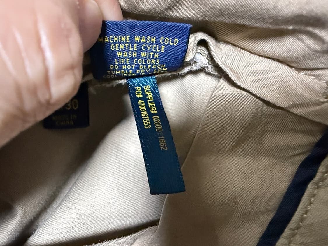 폴로 랄프로렌 바지 남성용 32인치 상품이미지8