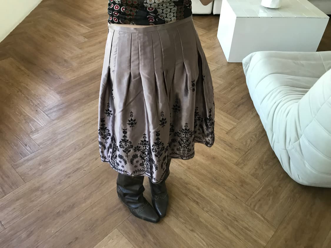 vintage pattern skirt 상품이미지2
