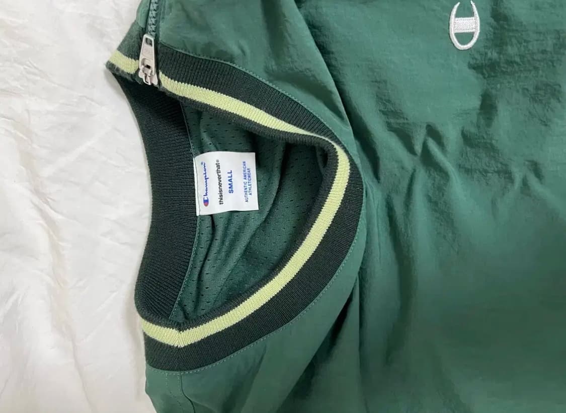 챔피온X디네뎃 우븐 맨투맨 상품이미지2