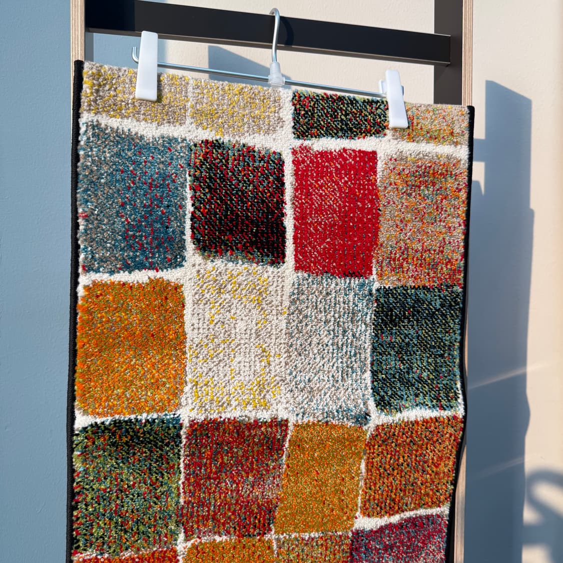 컬러 패치워크 체크 러그 상품이미지2