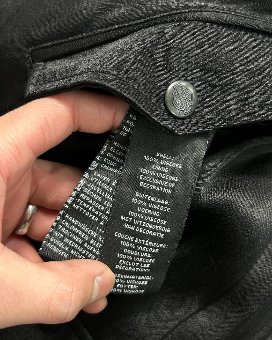 할리 데리비슨 자수 빅로고 리버시블 스카쟌  상품이미지9