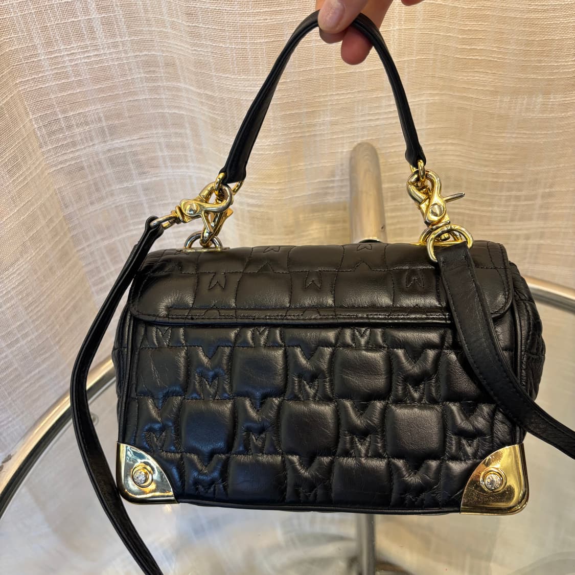 정품 메트로시티 퀄팅 금장 크로스 토트백     상품이미지6