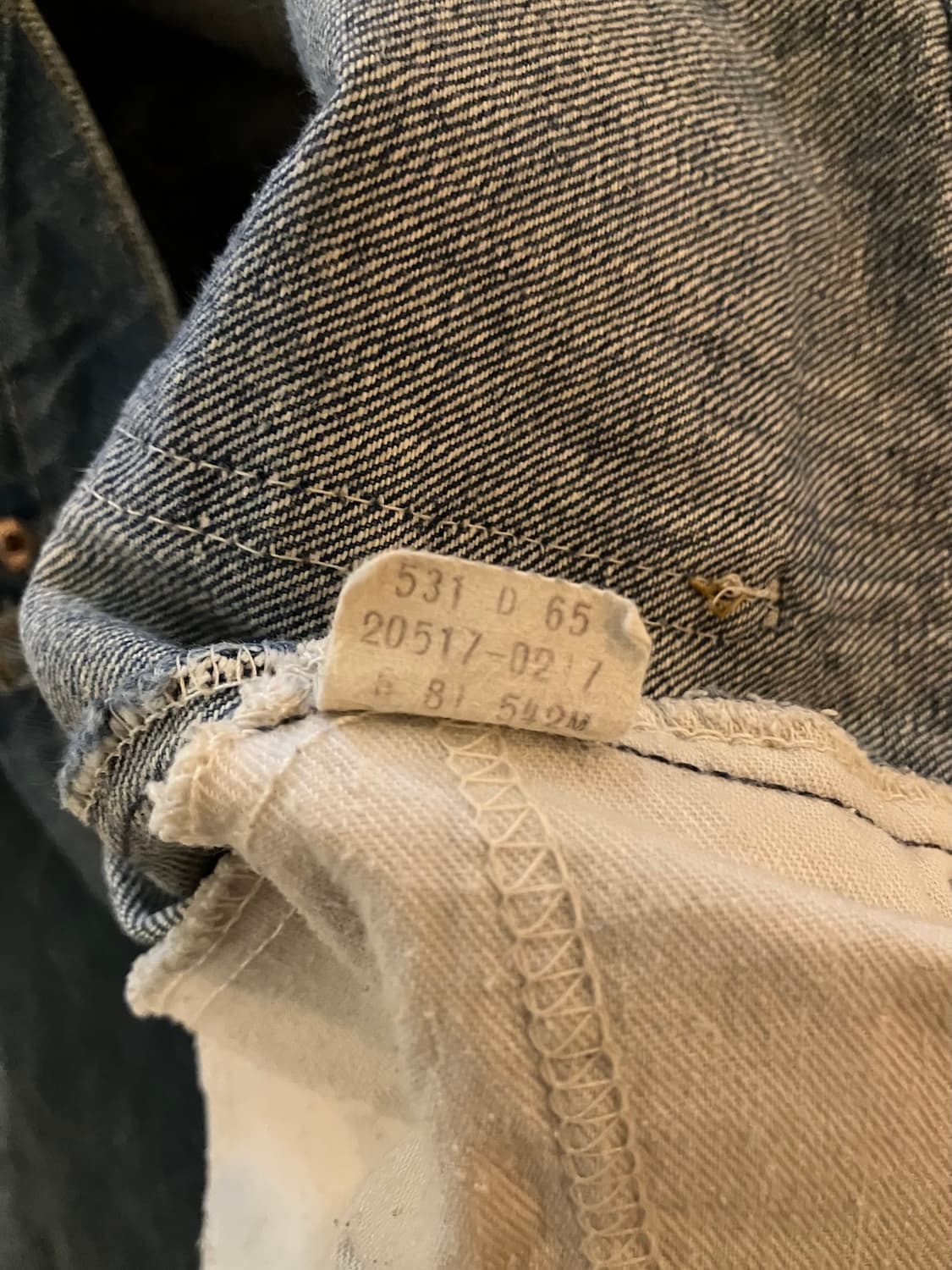 80s USA 빈티지 리바이스 517 부츠컷 데님 팬츠 상품이미지9