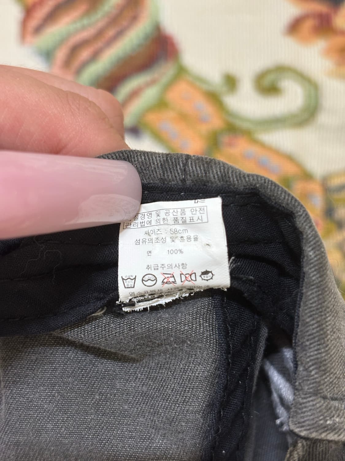 Rashan 그레이 빈티지 볼캡 상품이미지6