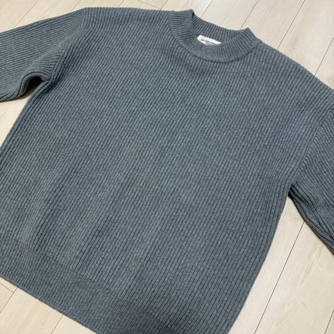 골지 울니트100_블루 (남성46) 상품이미지6