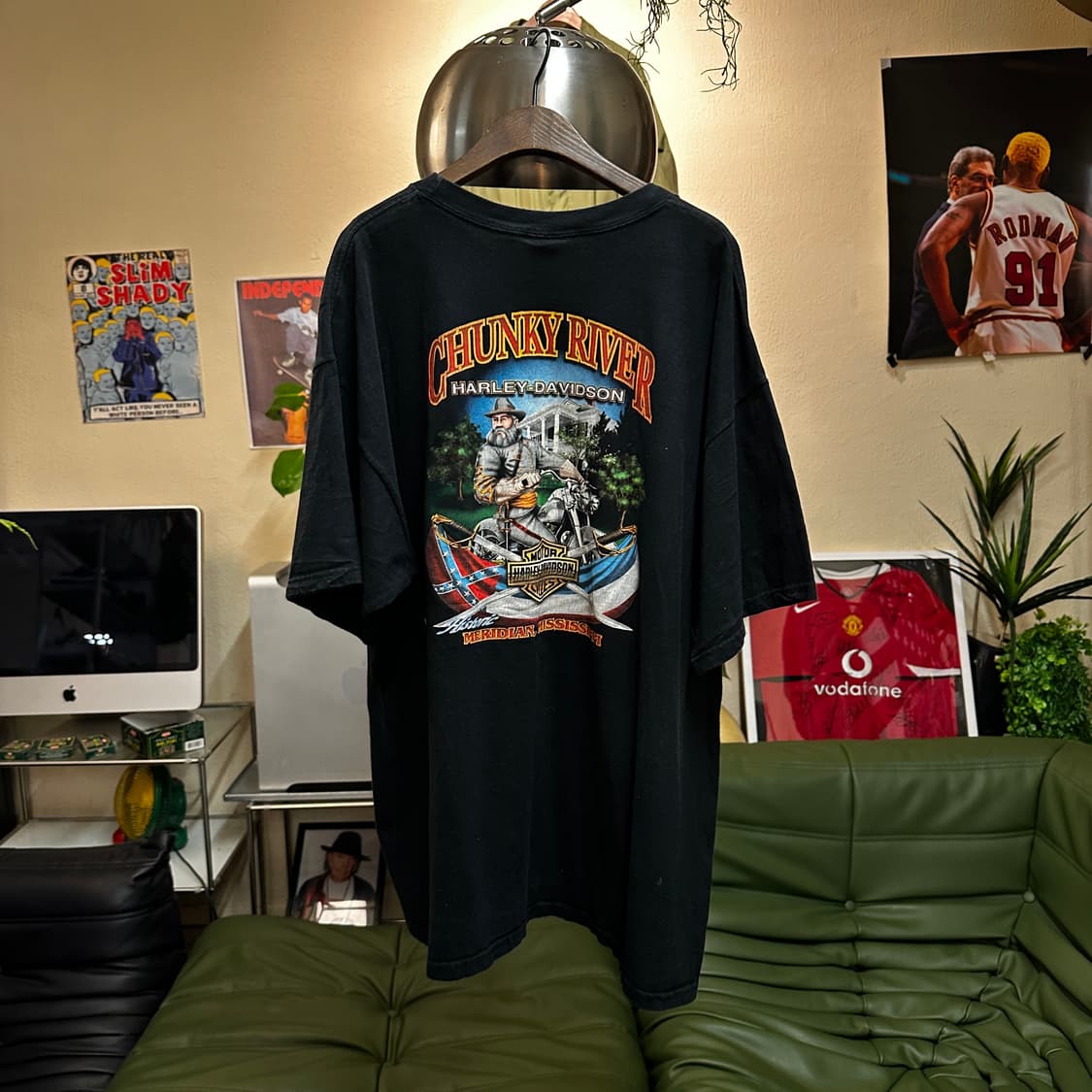 00s Harley-Davidson flame T-shirt 상품이미지5