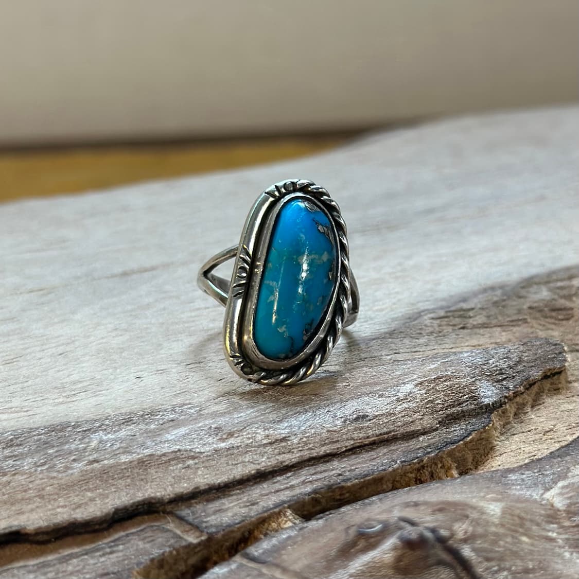 Navajo Kingman Turquoise Ring 네이티브 아메리칸  상품이미지2