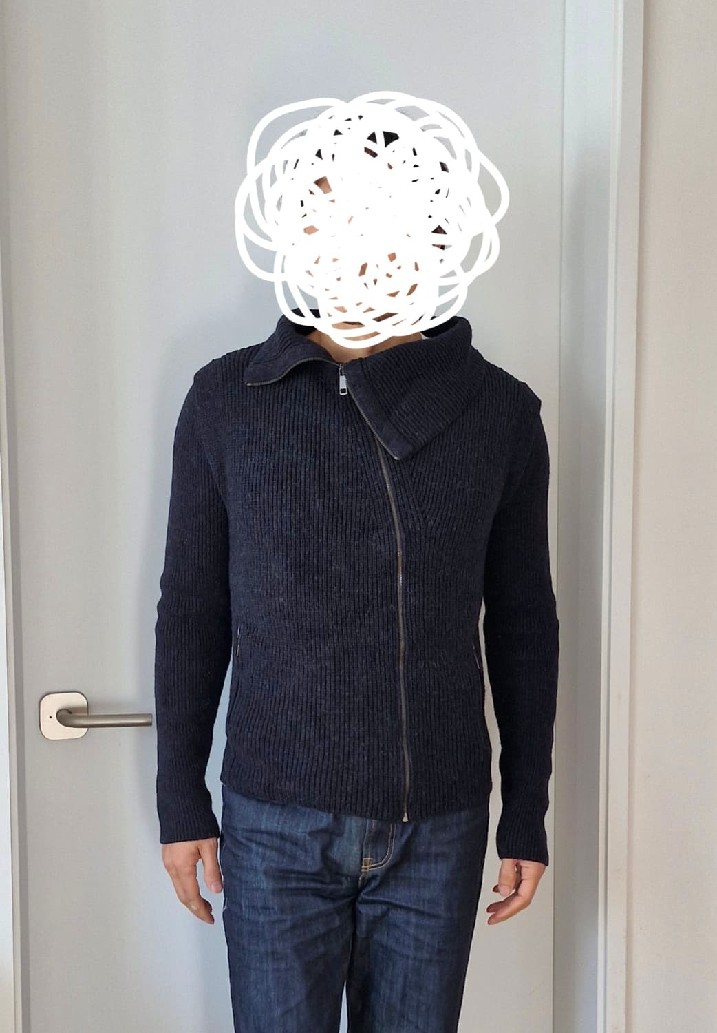 시스템옴므 알파카 니트 집업 105 상품이미지8