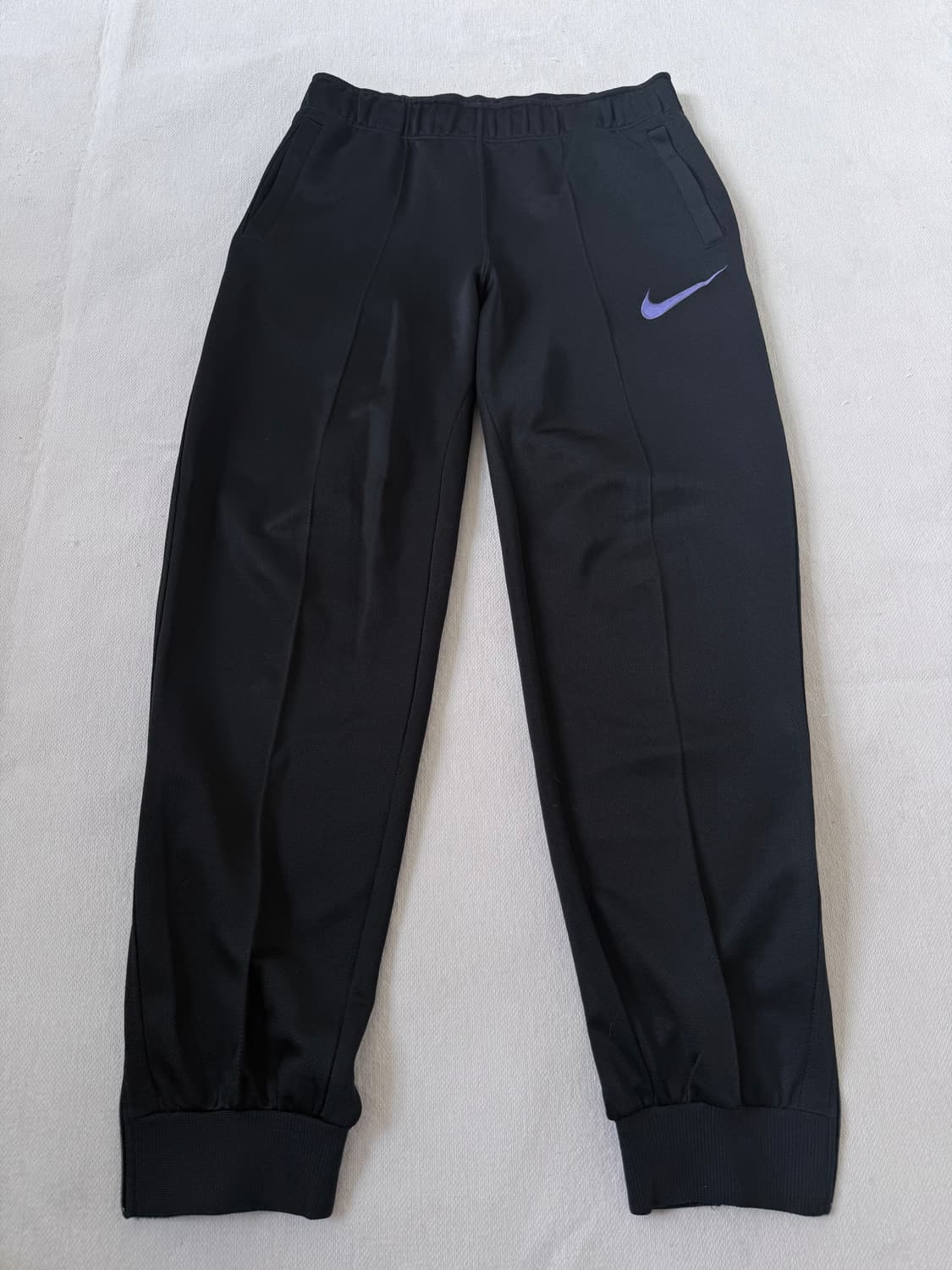 나이키 올드스쿨 블랙 연보라 스우시 츄리닝 바지 상품이미지3