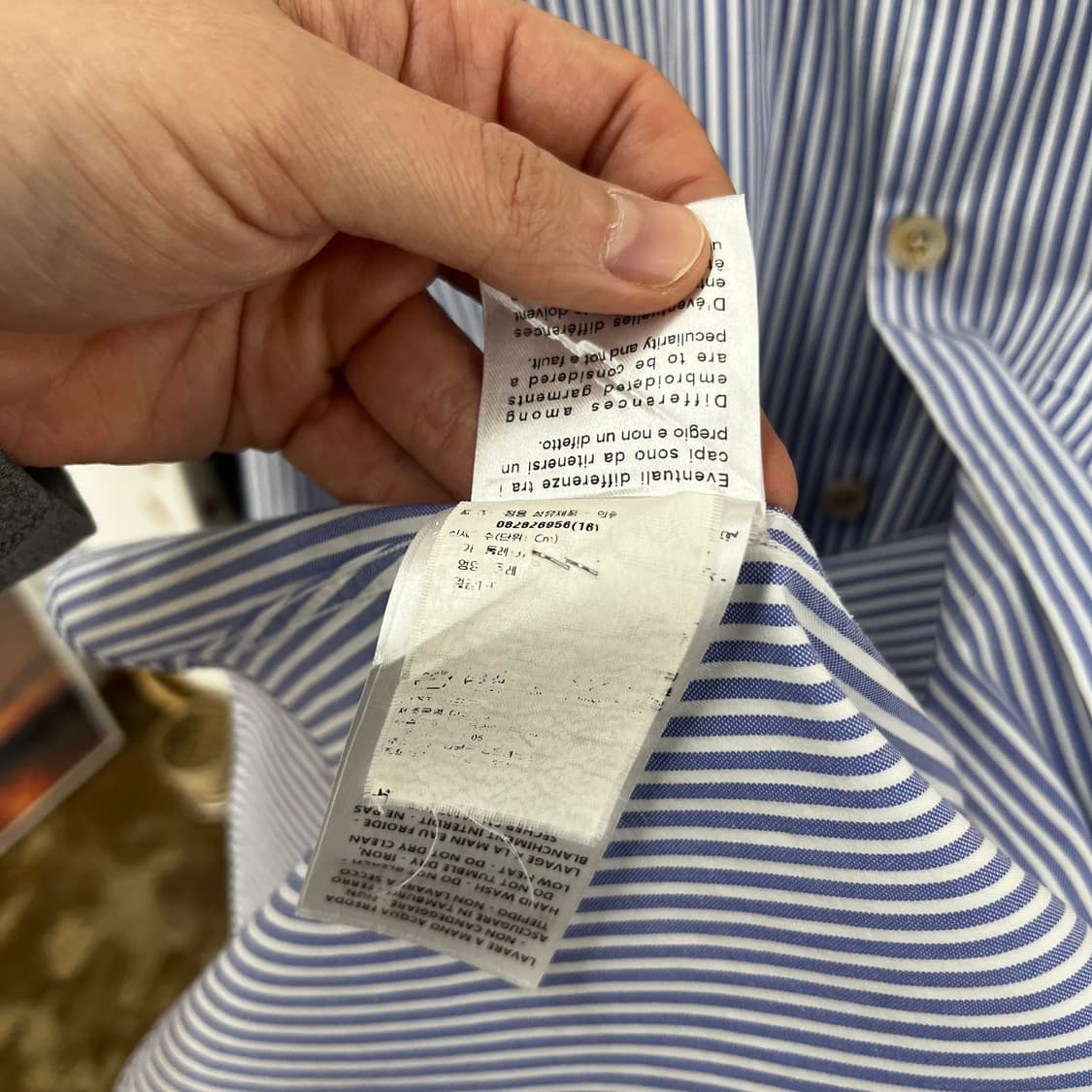 구찌 스티치로고 스트라이프 셔츠 41(16) 상품이미지6