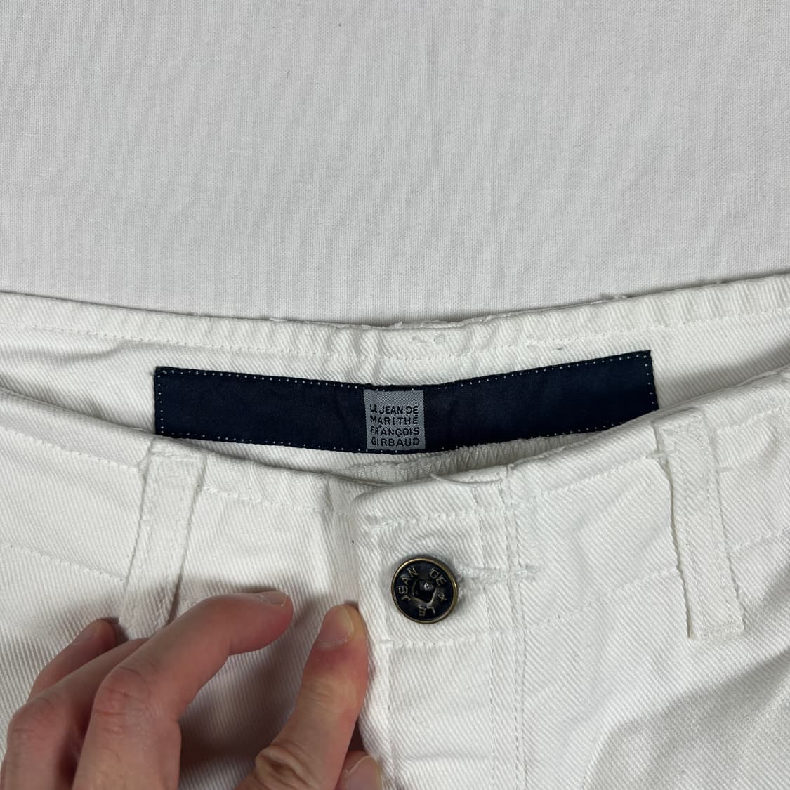 90‘s 마리떼프랑소와저버 스트랩 화이트 팬츠 바지 상품이미지5