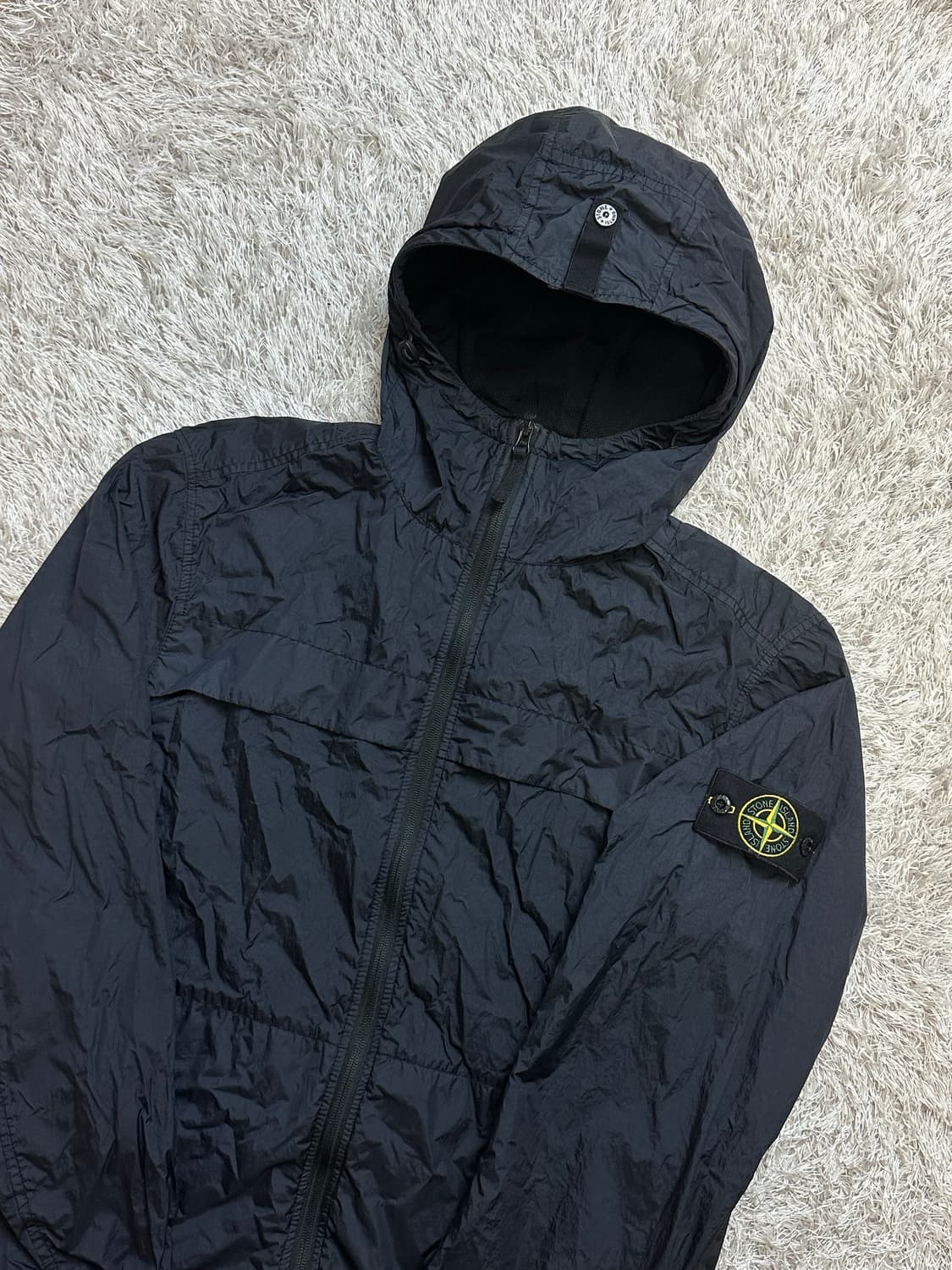 [M] 정품 스톤아일랜드 24SS 크링클랩스 R-NY 후드 네이비 상품이미지1