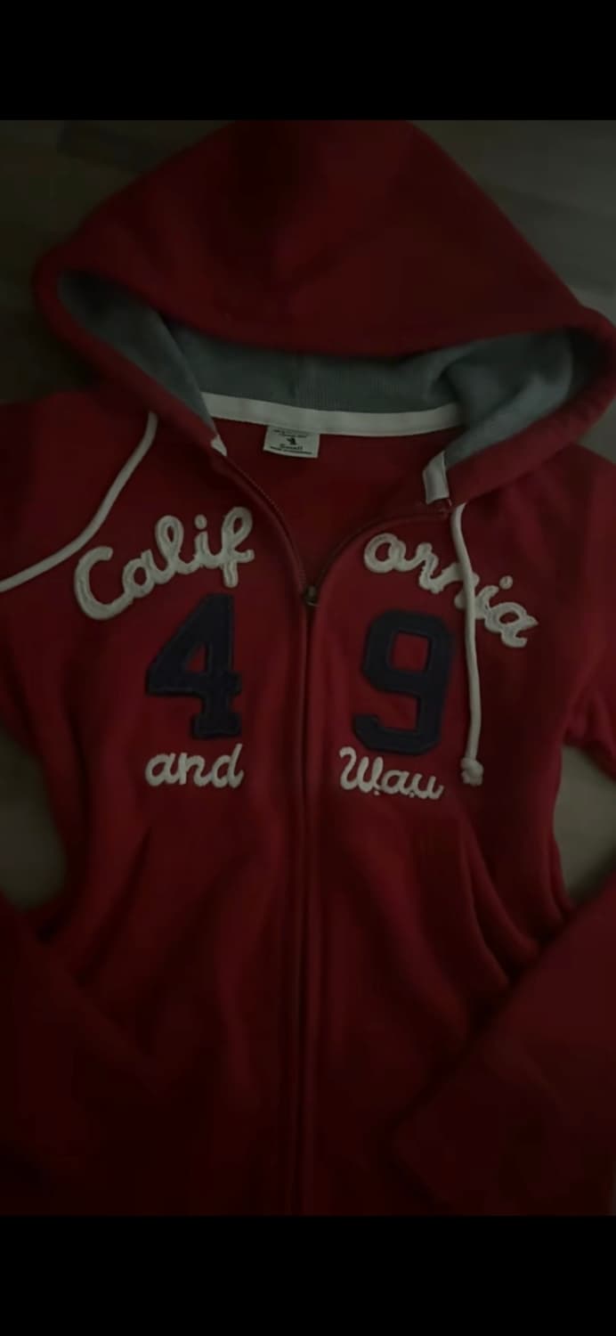 후아유 레드후드집업 상품이미지1