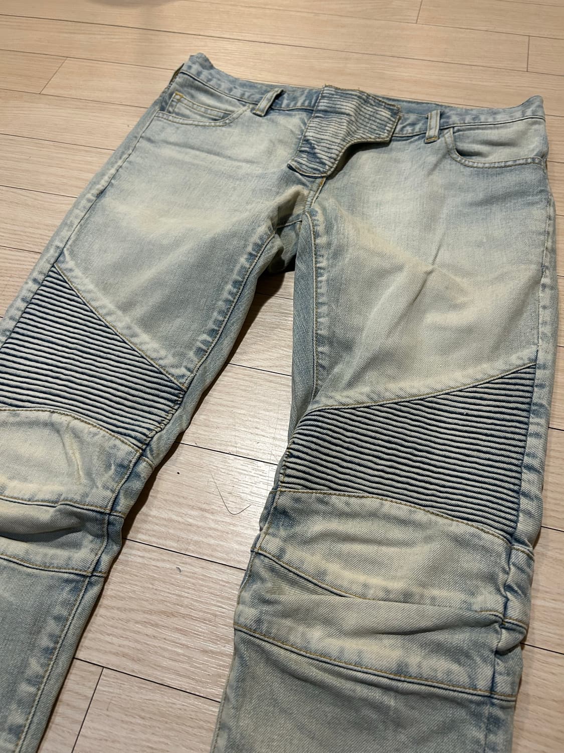 BALMAIN 데님 바이커 팬츠 상품이미지4
