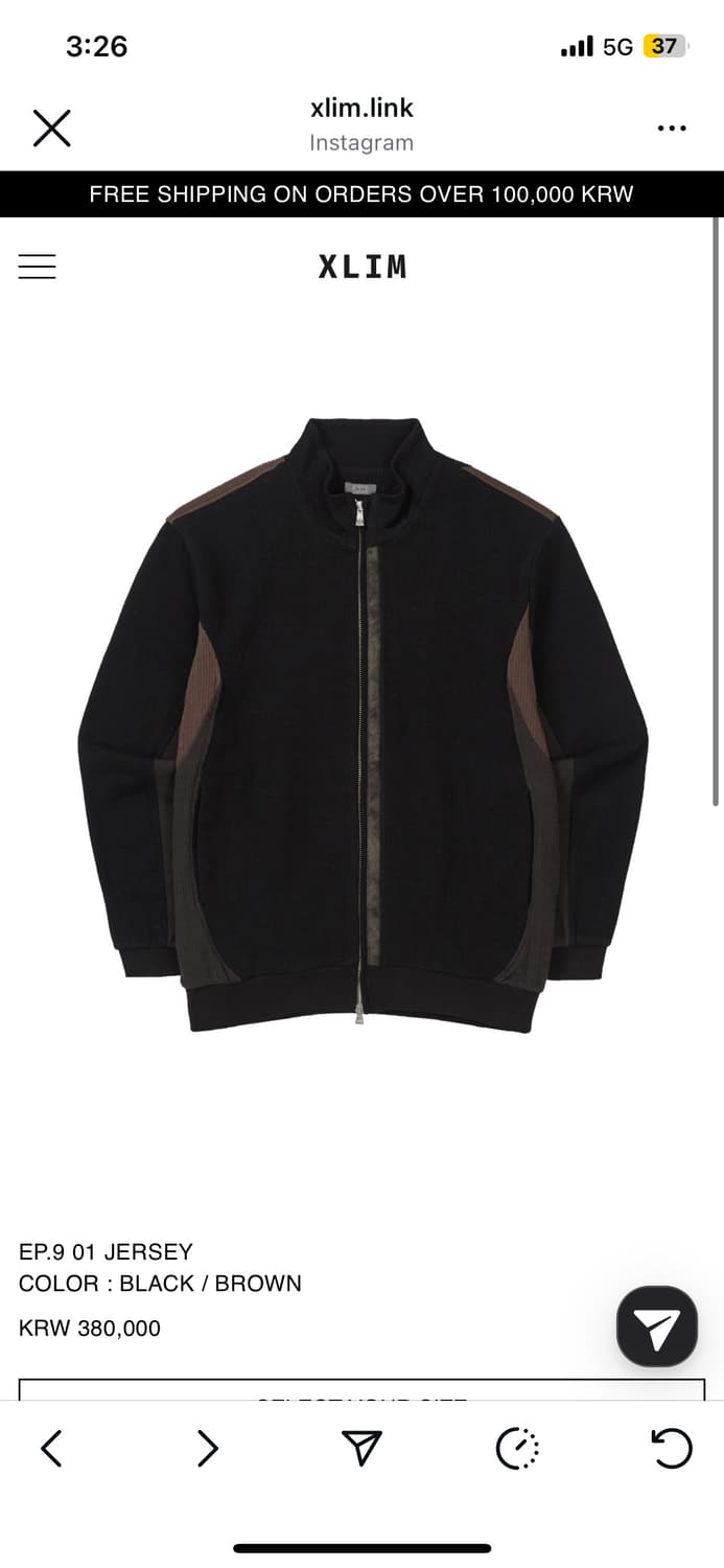 구매글)))xlim ep9 져지 블랙브라운 M사이즈 구합니다 상품이미지1