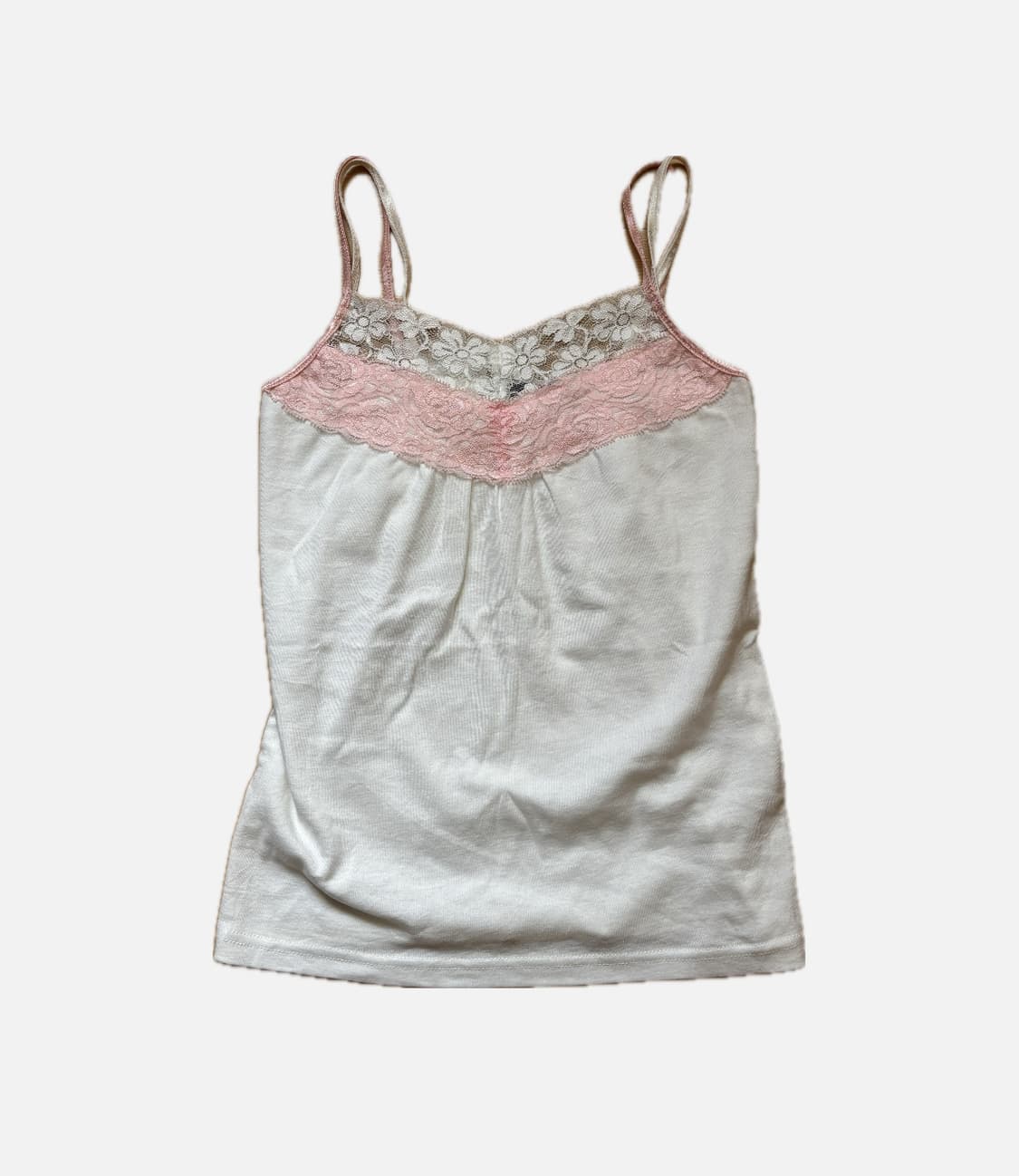 핑크 슬리브리스 나시 레이스 히메갸루 탑 핑크우유 상품이미지1