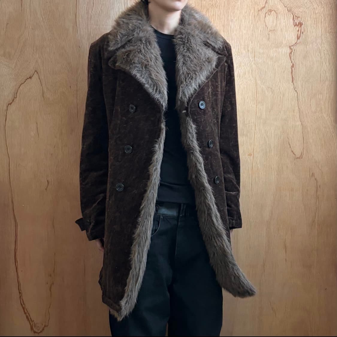 토네이도 마트 벨루어 퍼 트리밍 코트 상품이미지8