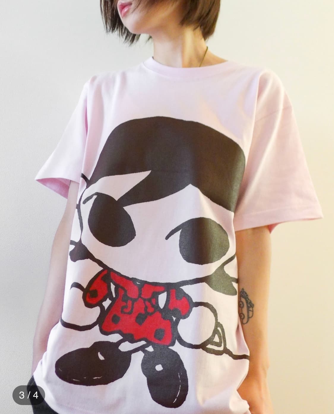 mmiriku doggy T-shirt 핑크 연핑크 반팔 상품이미지3
