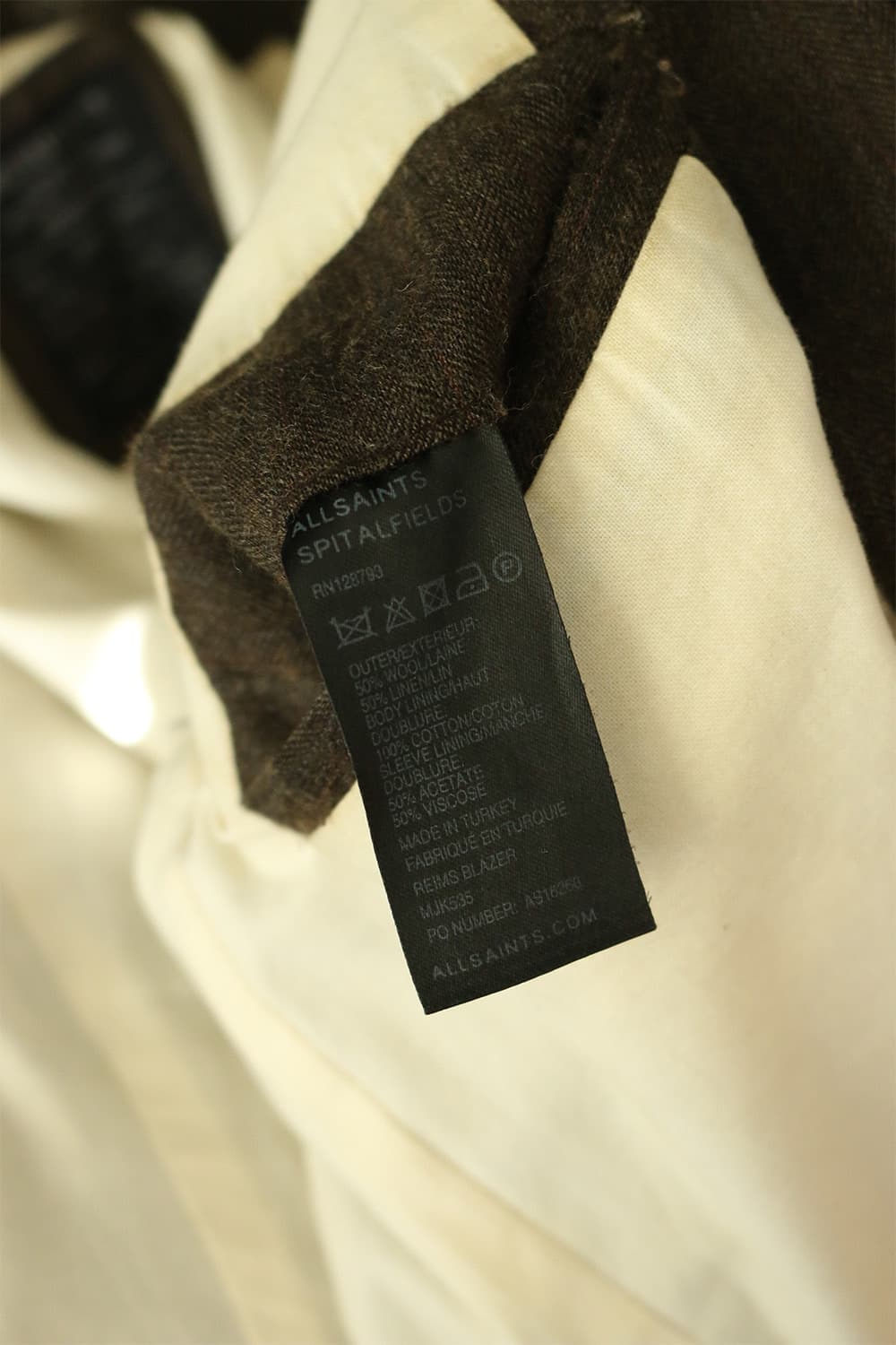 올세인츠 브라운 울 블레이저  상품이미지8