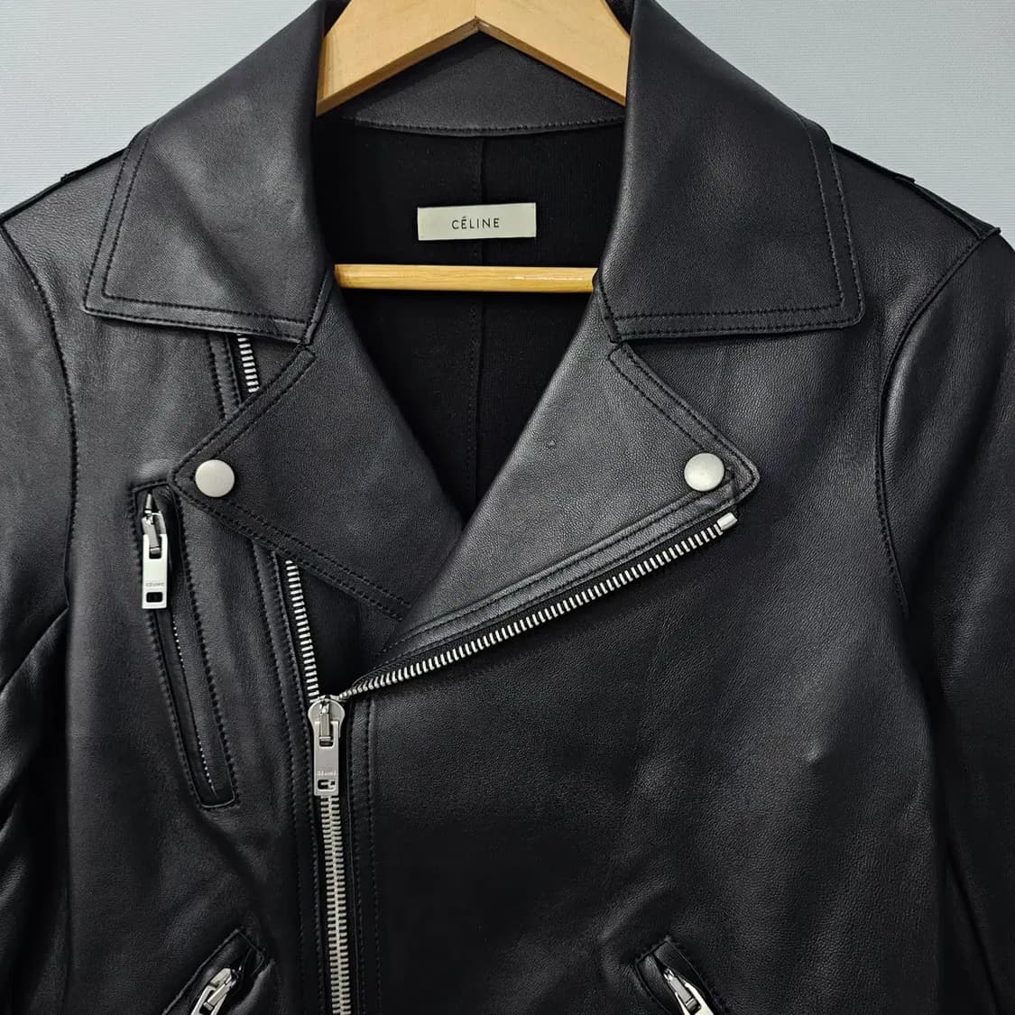 CELINE 셀린느 클래식 램스킨 바이커 자켓 55반 상품이미지2