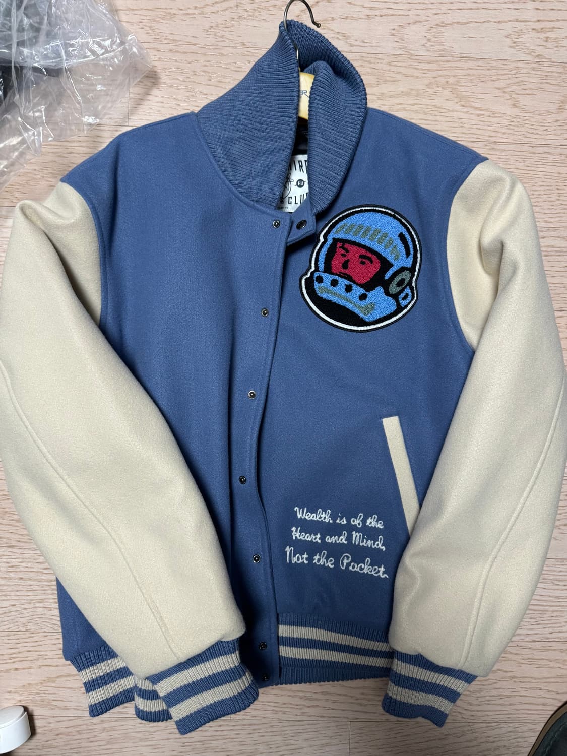 XL) 빌리어네어보이즈클럽 바시티자켓 블루 bbc자켓 상품이미지2