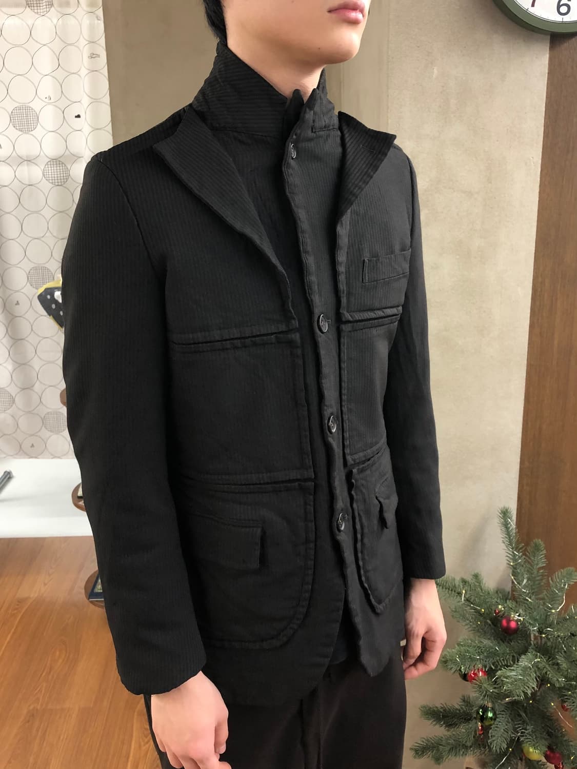 Comme des garcons homme deux 레이어드 블레이저xs 상품이미지4